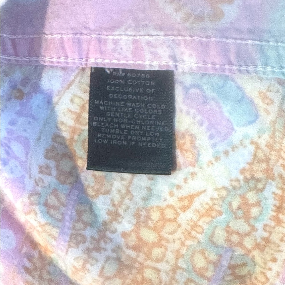 Ralph Lauren Pastel Paisley Shirt - Picture 4 of 5